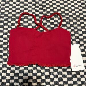 Lululemon Nulu Ruffle-Trim Cropped Tank Top Size S